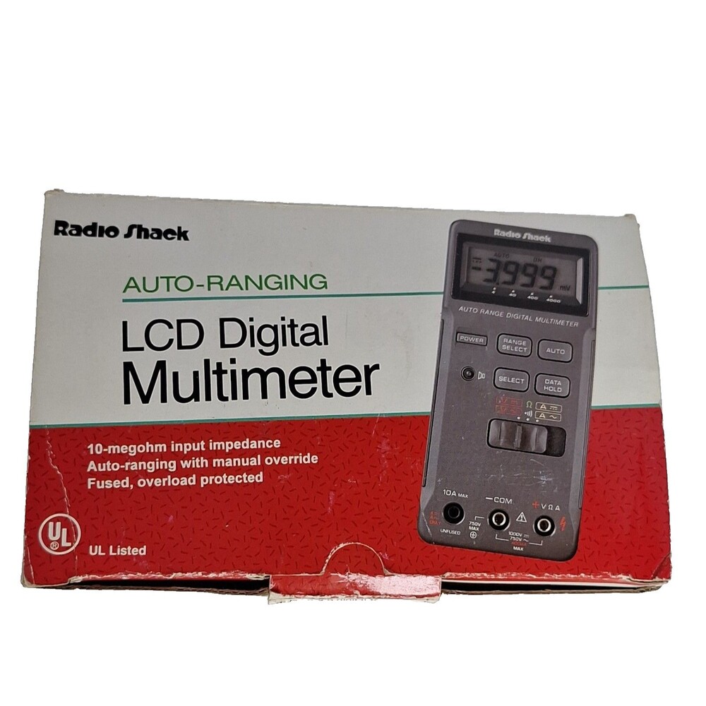Vintage Radio Shack LCD Digital Multimeter 22-163 Tested Working Clean